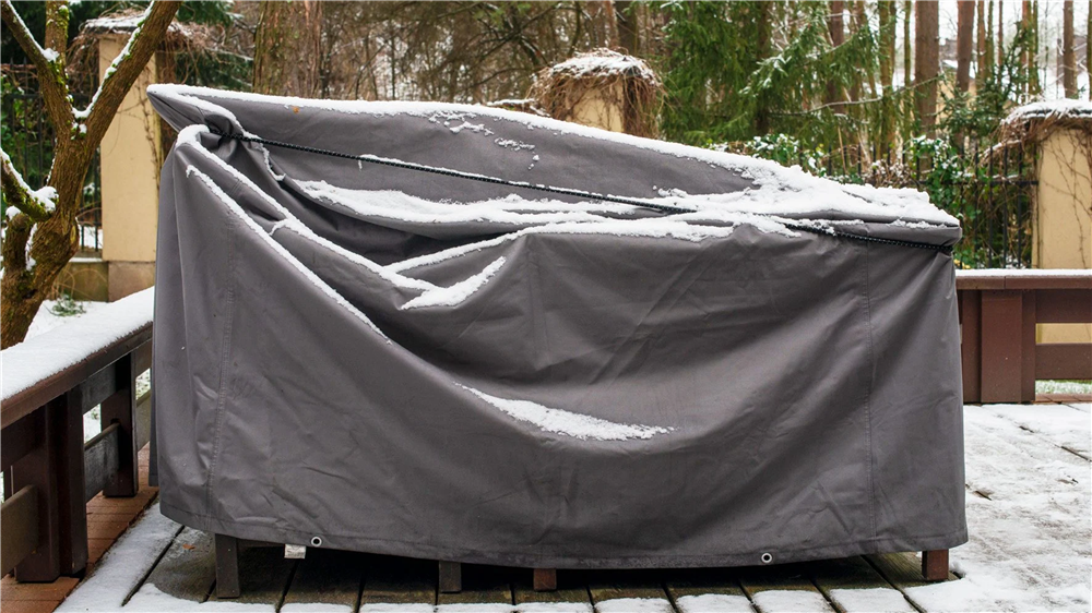 Covered Furniture During Winter